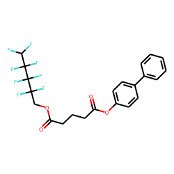 Glutaric acid, 2,2,3,3,4,4,5,5-octafluoropentyl 4-biphenyl ester