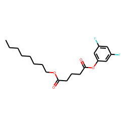 Glutaric acid, 3,5-difluorophenyl octyl ester