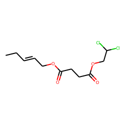 Succinic acid, 2,2-dichloroethyl cis-pent-2-en-1-yl ester