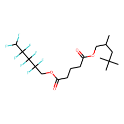 Glutaric acid, 2,2,3,3,4,4,5,5-octafluoropentyl 2,4,4-trimethylpentyl ester