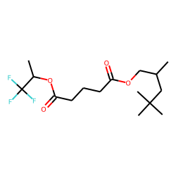 Glutaric acid, 1,1,1-trifluoroprop-2-yl 2,4,4-trimethylpentyl ester
