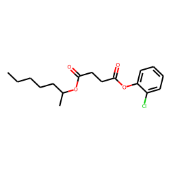 Succinic acid, hept-2-yl 2-chlorophenyl ester
