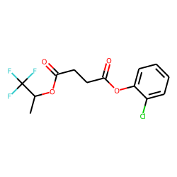 Succinic acid, 1,1,1-trifluoroprop-2-yl 2-chlorophenyl ester