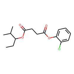 Succinic acid, 2-methylpent-3-yl 2-chlorophenyl ester