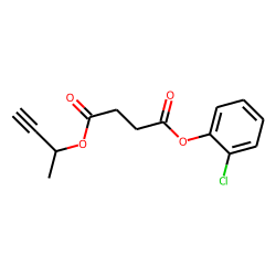 Succinic acid, but-3-yn-2-yl 2-chlorophenyl ester