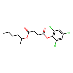 Succinic acid, 2,4,6-trichlorophenyl 2-hexyl ester
