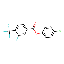 3-Fluoro-4-trifluoromethylbenzoic acid, 4-chlorophenyl ester