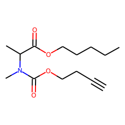 DL-Alanine, N-methyl-N-(byt-3-yn-1-yloxycarbonyl)-, pentyl ester