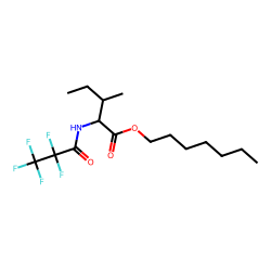 L-Isoleucine, N-pentafluoropropionyl-, heptyl ester