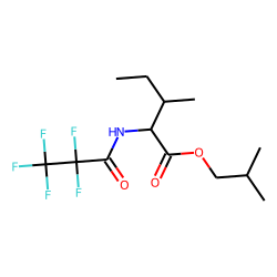 l-Isoleucine, n-pentafluoropropionyl-, isobutyl ester