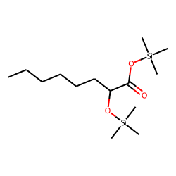 Octanoic acid, 2-[(trimethylsilyl)oxy]-, trimethylsilyl ester-, (.+/-.)-