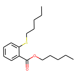 Benzoic acid, 2-(pentylthio)-, pentyl ester