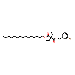 Diethylmalonic acid, 3-bromobenzyl pentadecyl ester