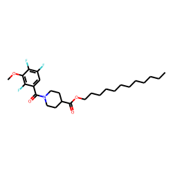 Isonipecotic acid, N-(2,4,5-trifluoro-3-methoxybenzoyl)-, dodecyl ester
