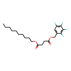 Succinic acid, decyl 2,3,4,5-tetrafluorobenzyl ester