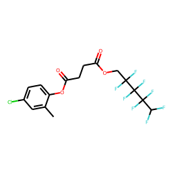 Succinic acid, 2,2,3,3,4,4,5,5-octafluoropentyl 4-chloro-2-methylphenyl ester