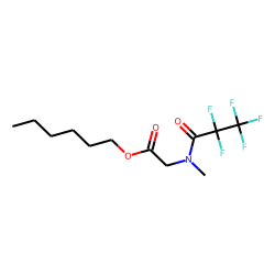 Sarcosine, n-pentafluoropropionyl-, hexyl ester