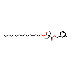Diethylmalonic acid, 3-chlorobenzyl pentadecyl ester