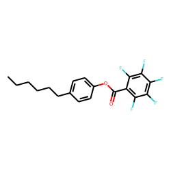 4-n-Hexylphenol, pentafluorobenzoyl ester