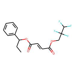 Fumaric acid, 1-phenylprop-1-yl 2,2,3,3-tetrafluoropropyl ester