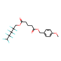 Glutaric acid, 2,2,3,3,4,4,5,5-octafluoropentyl 4-methoxybenzyl ester