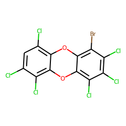 1-bromo,2,3,4,6,7,9-hexachloro-dibenzo-dioxin