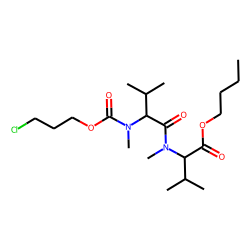 DL-Valyl-DL-Valine, N,N'-dimethyl-N'-(3-chloropropoxycarbonyl)-, butyl ester