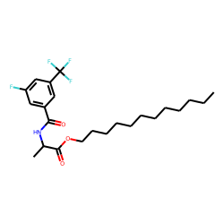 D-Alanine, N-(3-fluoro-5-trifluoromethylbenzoyl)-, dodecyl ester