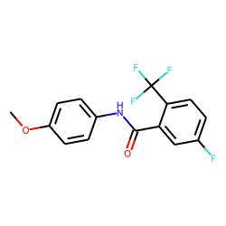 3-Fluoro-6-trifluoromethylbenzamide, N-(4-methoxyphenyl)-