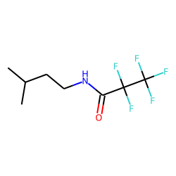 Pentafluoropropanamide, N-3-methylbutyl-