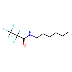 Pentafluoropropanamide, N-hexyl-