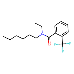 Benzamide, 2-trifluoromethyl-N-ethyl-N-hexyl-