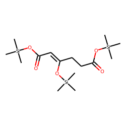 3-Ketoadipic acid, enol, tri-TMS