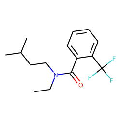Benzamide, 2-trifluoromethyl-N-ethyl-N-3-methylbutyl-