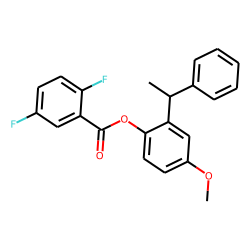 2,5-Difluorobenzoic acid, 2-(1-phenyleth-1-yl)-4-methoxyphenyl ester