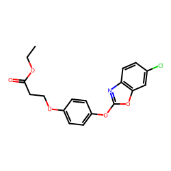 Ethyl 2-[4-(6-chlorobenzoxazolyl-2-oxy)phenoxy]propionate