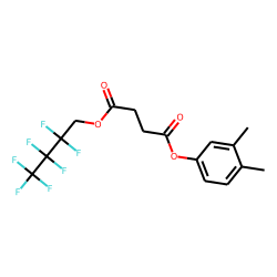 Succinic acid, 3,4-dimethylphenyl 2,2,3,3,4,4,4-heptafluorobutyl ester