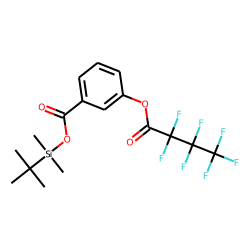 Benzoic acid, 3-heptafluorobutyryloxy-, tert.-butyldimethylsilyl ester