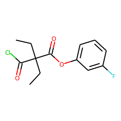Diethylmalonic acid, monochloride, 3-fluorophenyl ester