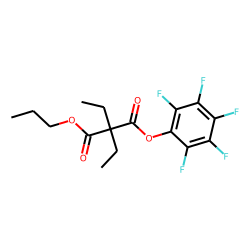 Diethylmalonic acid, pentafluorophenyl propyl ester