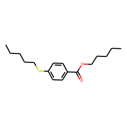 Benzoic acid, 4-(pentylthio)-, pentyl ester