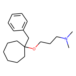 N,N-dimethyl-3-[1-(phenylmethyl)cycloheptyl]oxypropan-1-amine