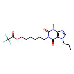 1-(6'-hydroxyhexyl)-3-methyl-7-propylxanthine, O-TFA
