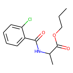 D-Alanine, N-(2-chlorobenzoyl)-, propyl ester