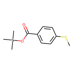 4-(Methylthio)benzoic acid, trimethylsilyl ester