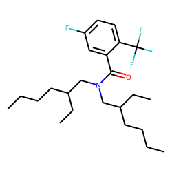 3-Fluoro-6-trifluoromethylbenzamide, N,N-di(2-ethylhexyl)-