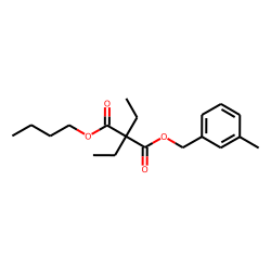 Diethylmalonic acid, butyl 3-methylbenzyl ester