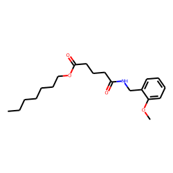 Glutaric acid, monoamide, N-(2-methoxybenzyl)-, heptyl ester