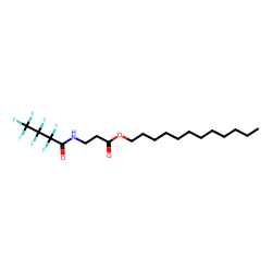 .beta.-Alanine, N-heptafluorobutyryl-, dodecyl ester