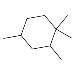 1,1,2,4-tetramethylcyclohexane, trans, cis